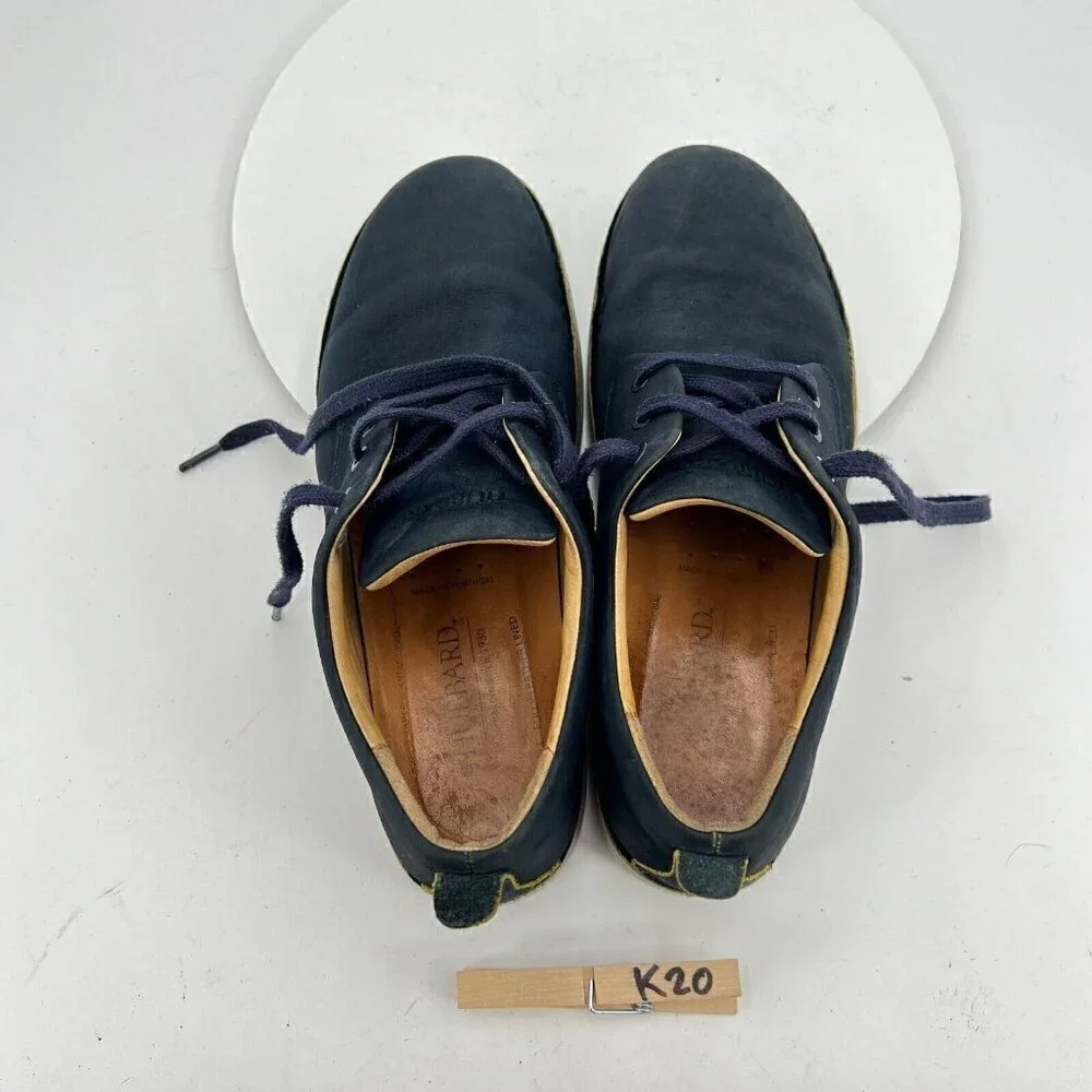 Samuel Hubbard 3216 Men Size 9.5M Blue Navy Suede Lace Up Derby Casual Shoes